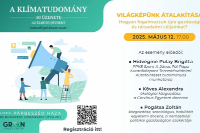 A klímatudomány üzenete egy élhető jövőért - beszélgetés-sorozat